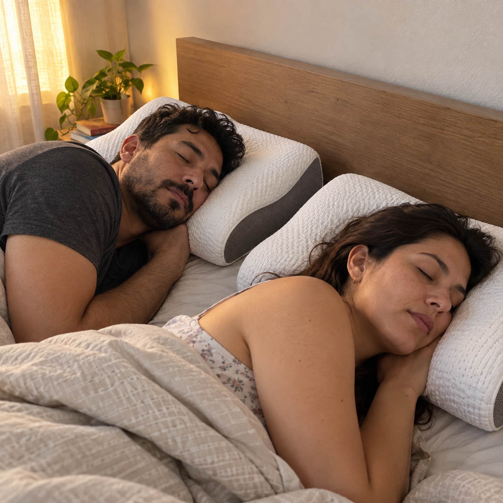 CERVIDREAM™: Almohada Cervical Ergonómica Premium que Te Ayuda a Dormir Cómodo y Despertar Descansado